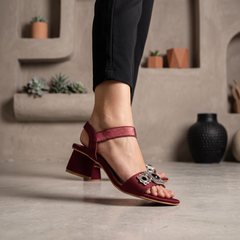 Fancy Sandal Maroon 0421684
