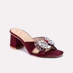 Maroon Fancy Slippers 0412760