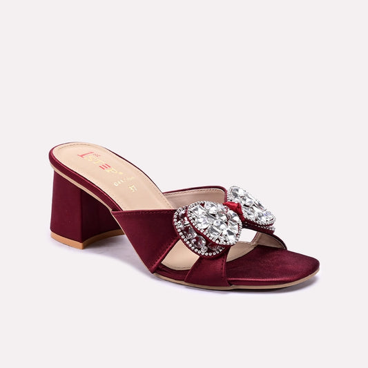 Maroon Fancy Slippers 0412760