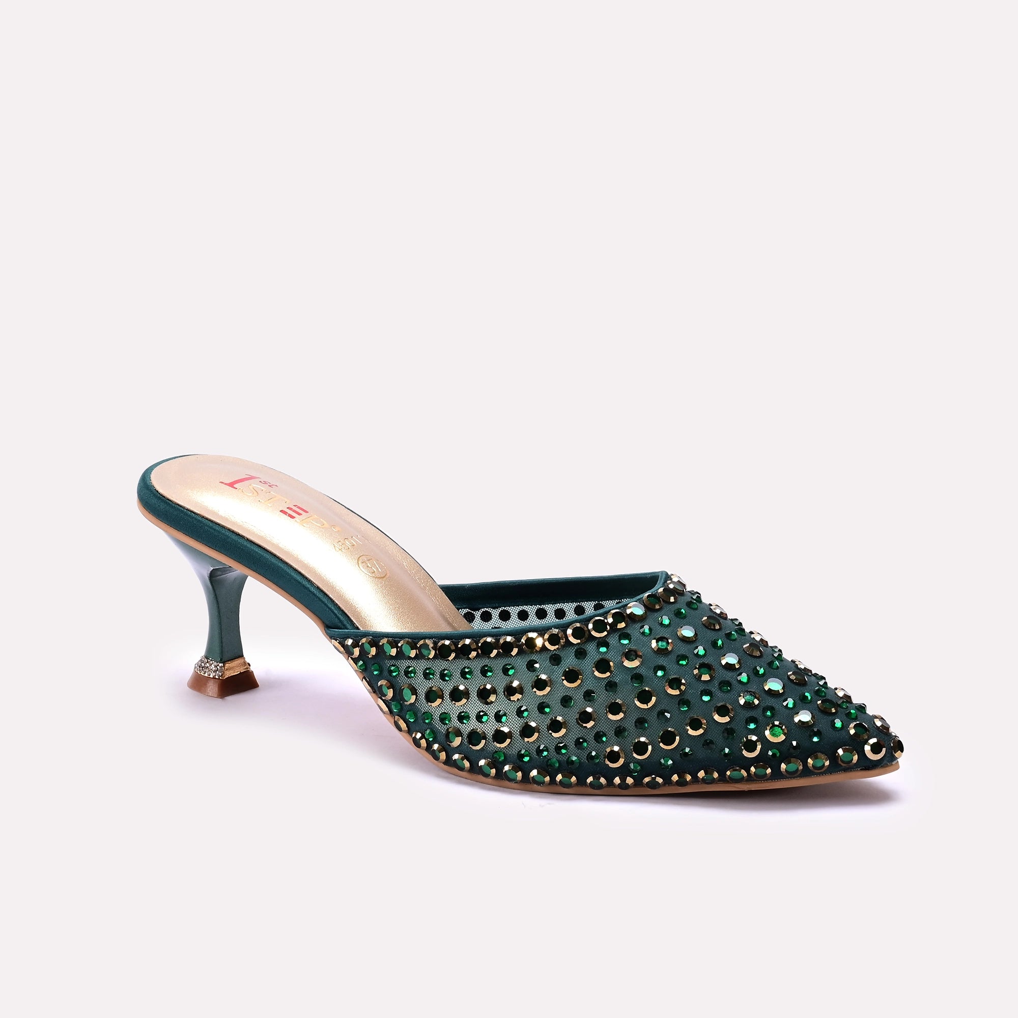 Fancy Court Shoes Sea Green 0450116