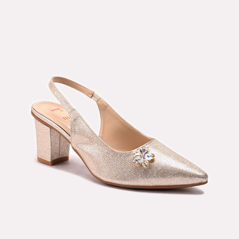 Fancy Court Shoes Golden 0450223