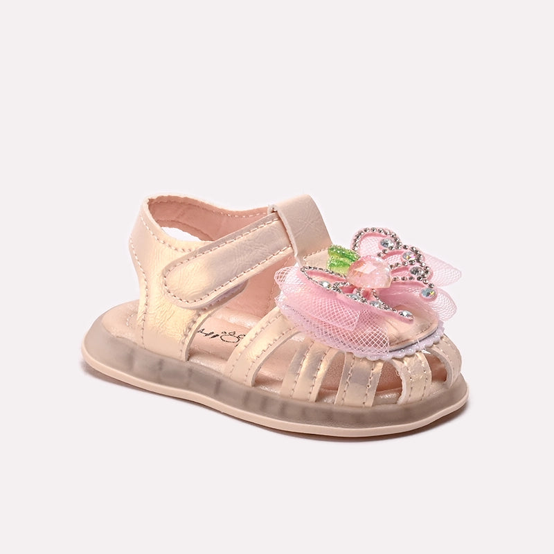 Girl Fancy Sandal Peach 0721389