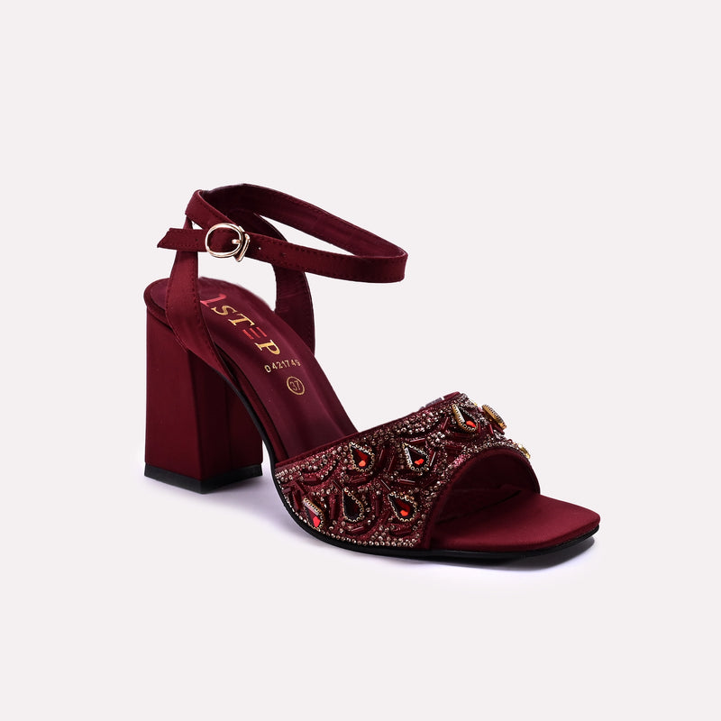 Fancy Sandal Maroon 0421749