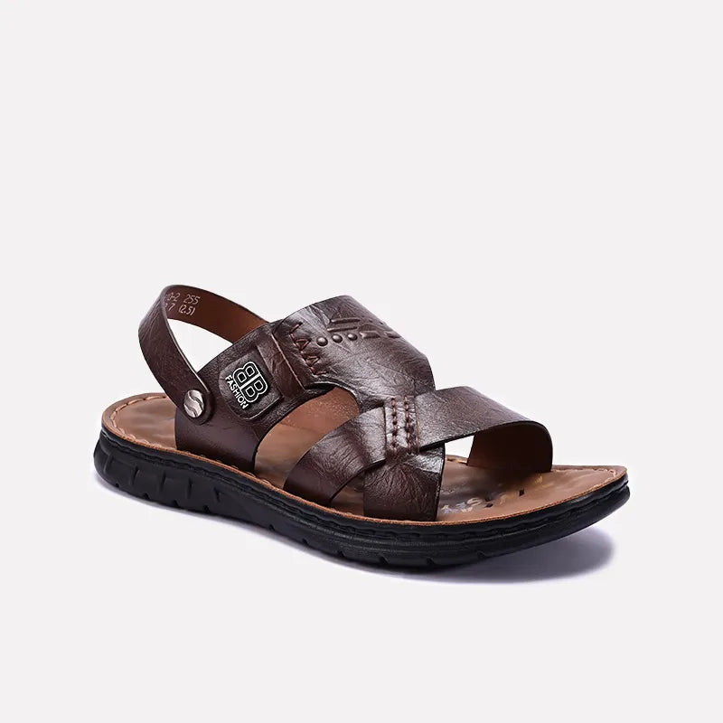 Brown Casual Sandals For Men
