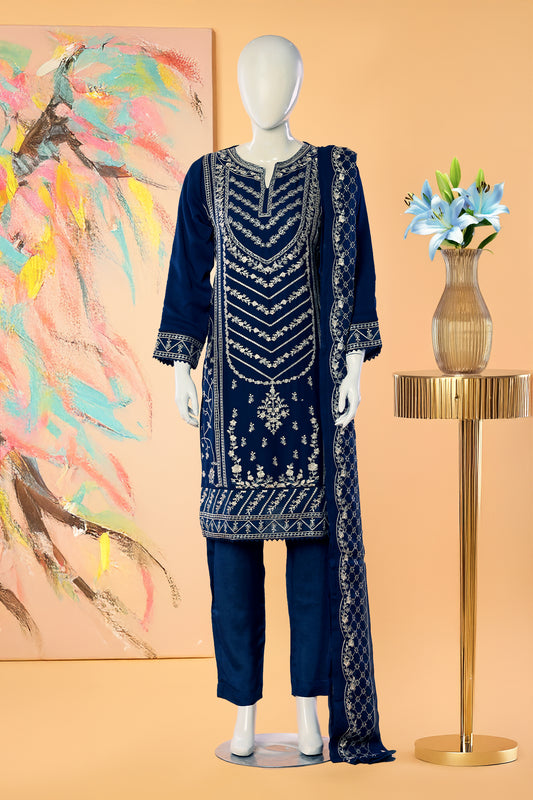 Niora - 3 Piece Stitched Lawn Suit 15E1002