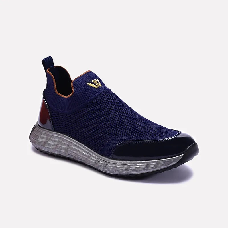 Blue Slip On Walking Sneakers 0120560
