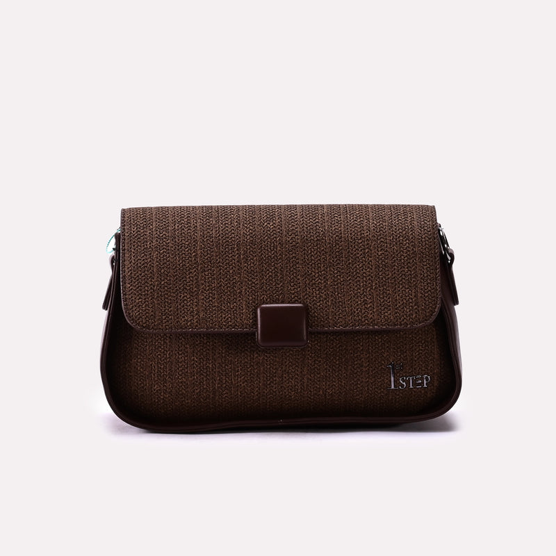 Casual Hand Bag Brown 0322186