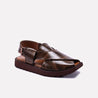 Brown Kids Peshawari Chappal