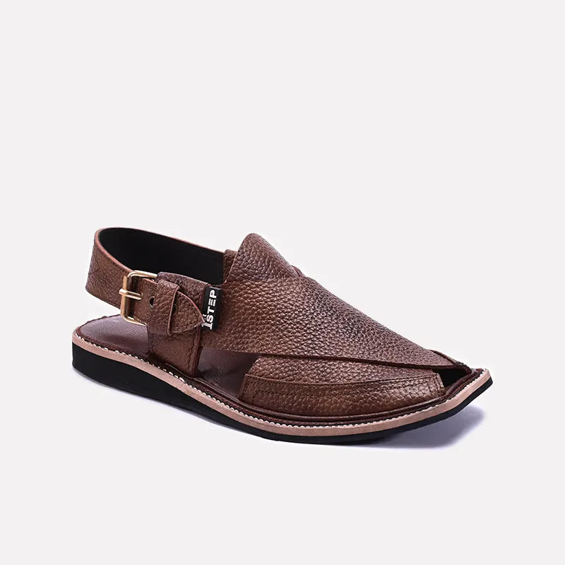 Brown Peshawari Chappal