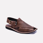 Brown Peshawari Chappal