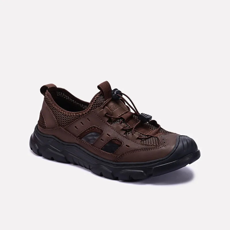 Brown Roman Sandals For Men