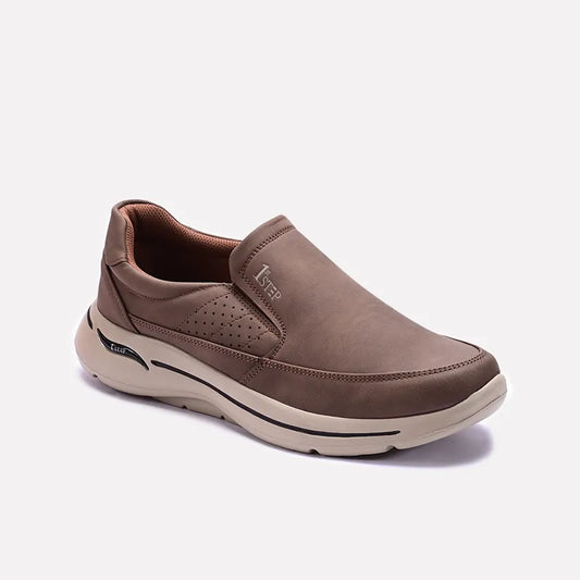Khaki Comfy Slip On Sneakers 0120567