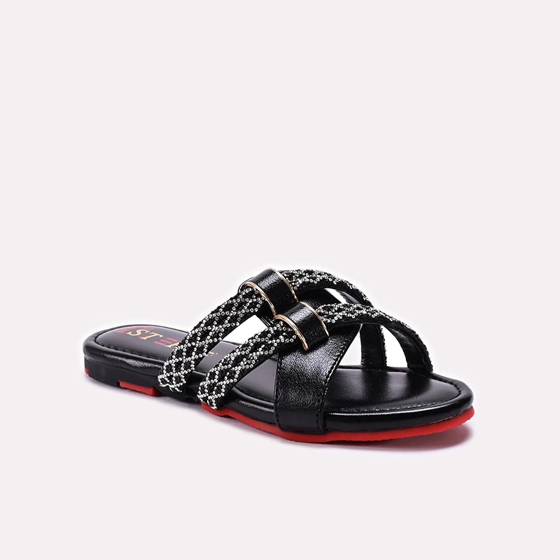 Baby Fancy Slipper Black 0730395