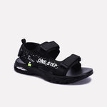 Black Velcro Strap Sandals 0141181