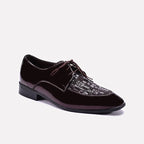 Tyndale Glossy Maroon Derby Shoes 0111302