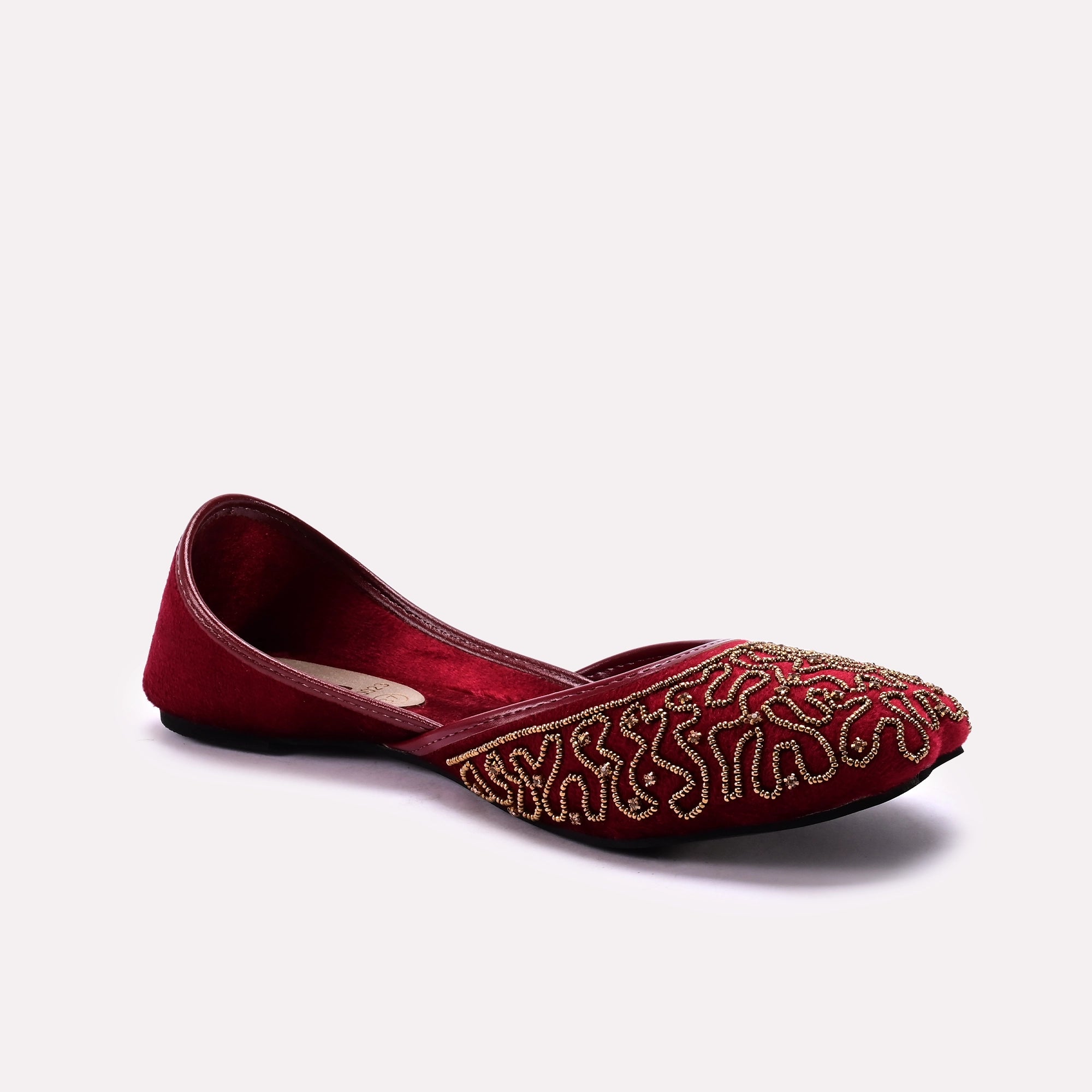 Fancy Khussa Maroon 0460023