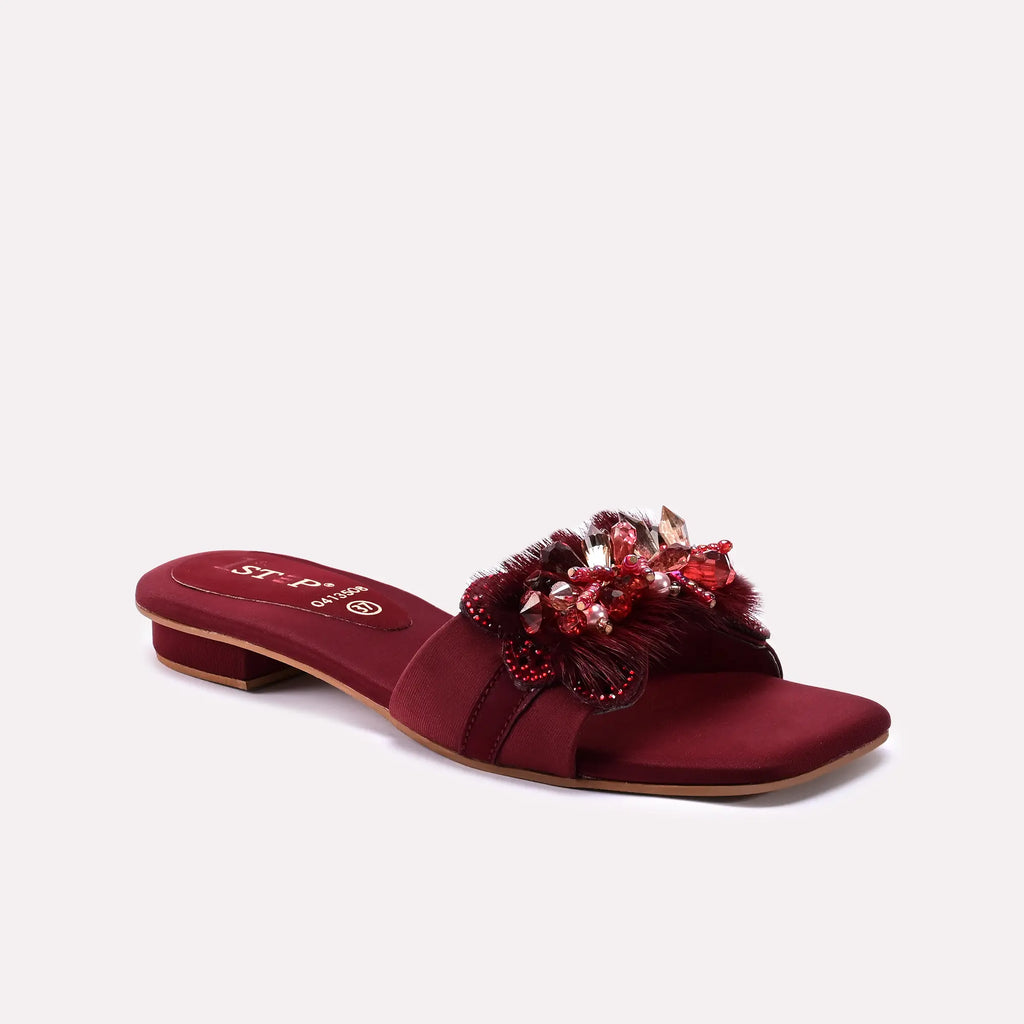 Fancy Slipper Maroon 0413508