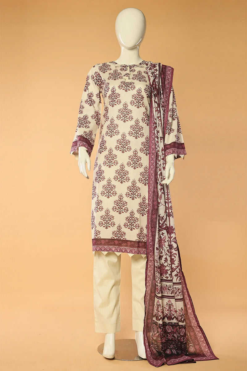 Arora Charm - 3 Piece Stitched Lawn Suit 15D0106