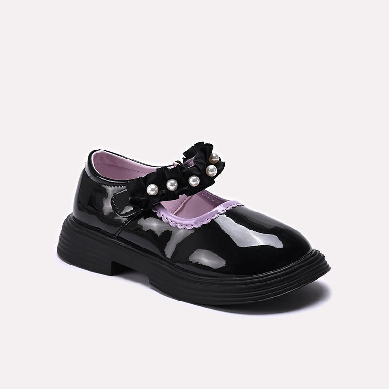 Girl Fancy Pumps Black 0710702