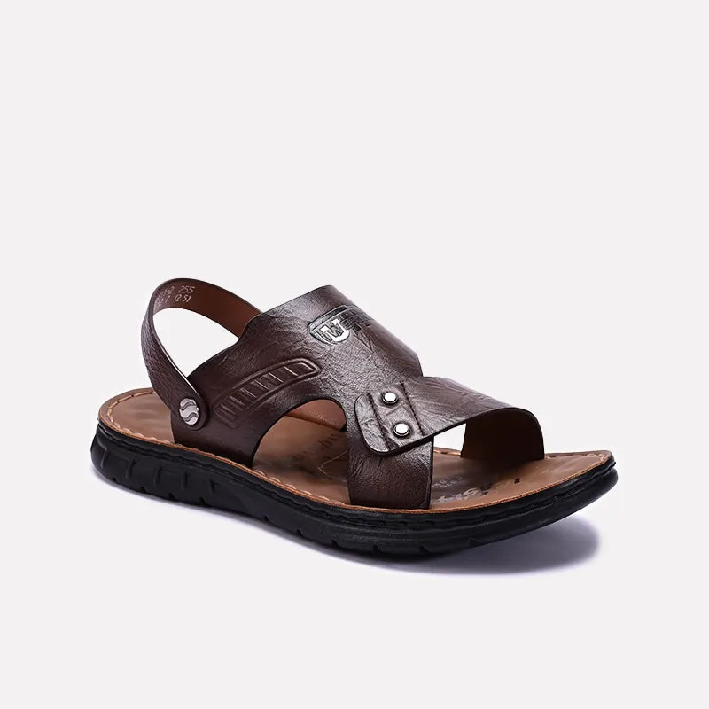 Brown Casual Sandals For Men