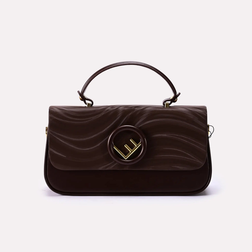 Casual Hand Bags Brown 0322156