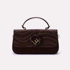 Casual Hand Bags Brown 0322156