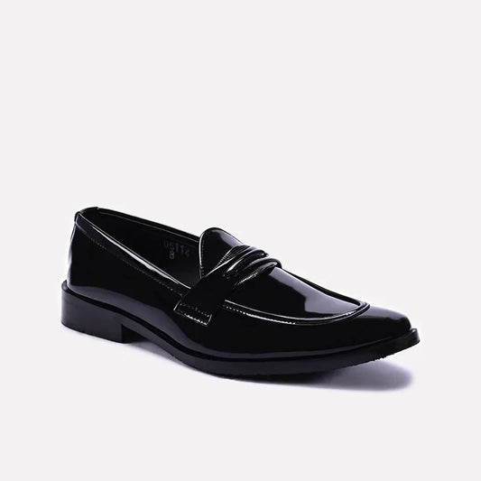 Noble Black Glossy Formal Loafers 0111138