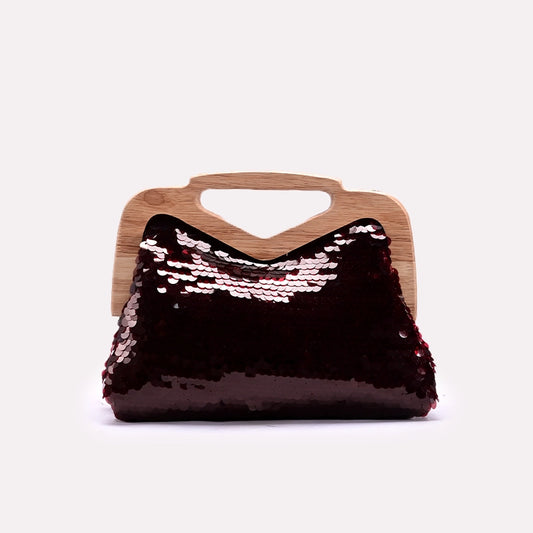 Maroon Ladies Casual Clutch 0315790