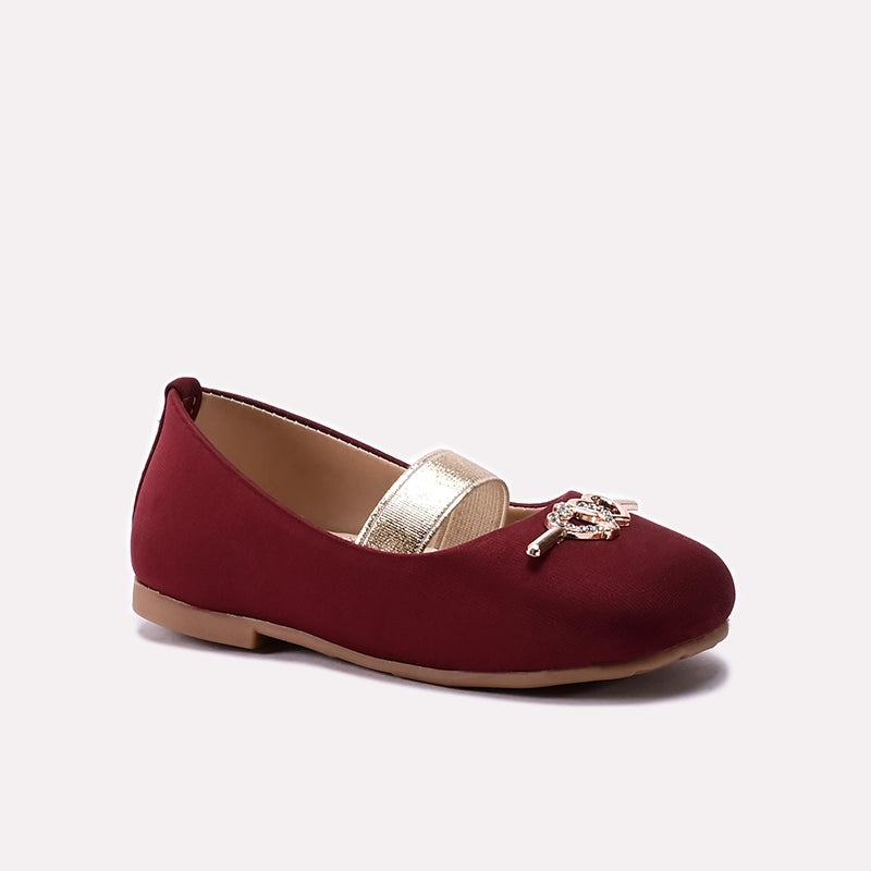 Baby Casual Pumps Maroon 0710648