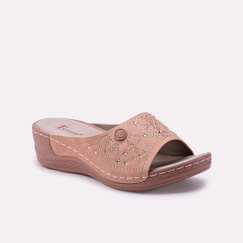 Peach Casual Slipper 0413361