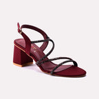 Fancy Sandal Maroon 0421683