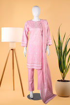 Petal Élite 3 Piece Stitched Cotton Suit 15D0145