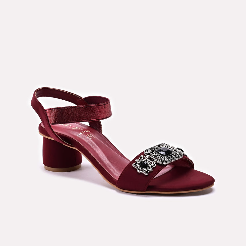 Fancy Sandal Maroon 0421684