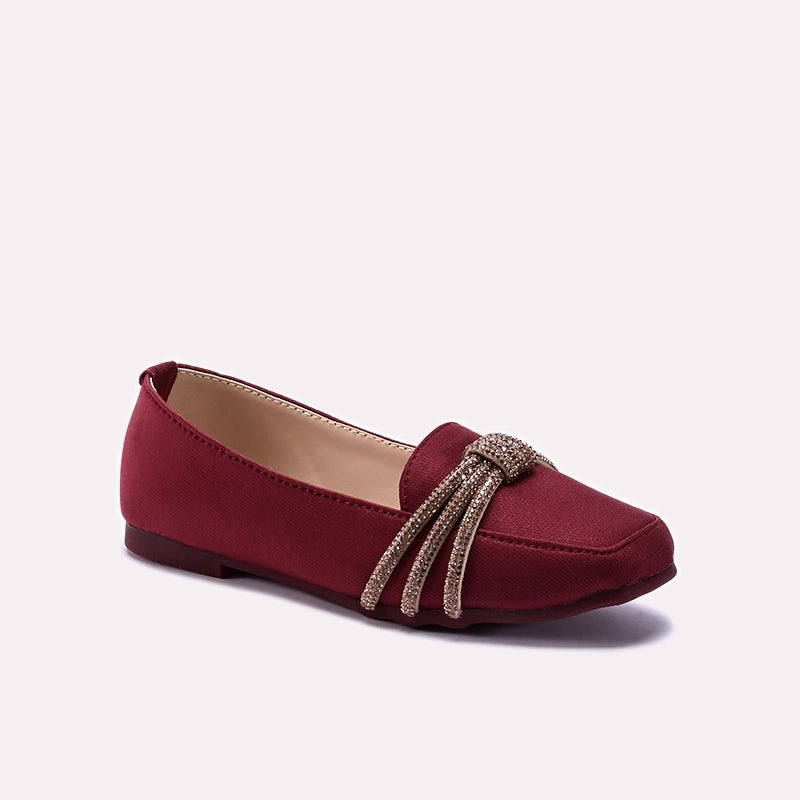 Baby Fancy Pumps Maroon 0710640