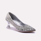 Bridal Court Shoes Silver 0450178