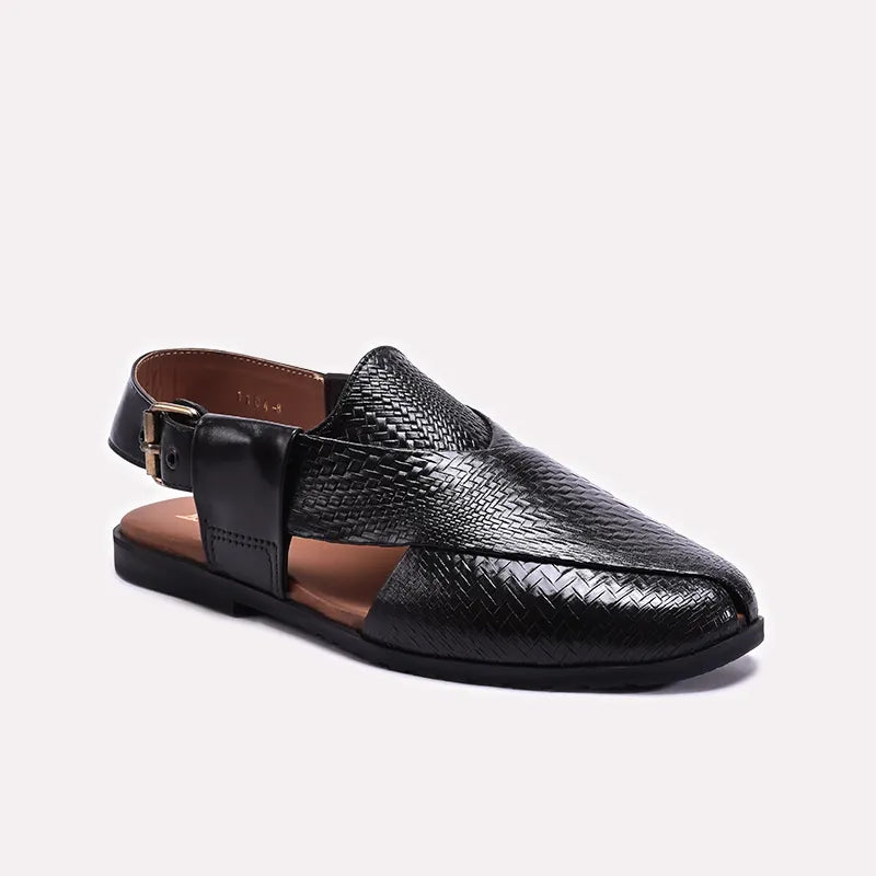 Black Mens Peshwari Chappal 0141129