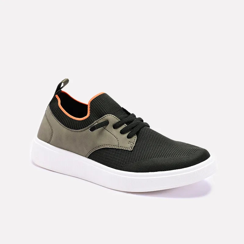 Green Slip On Walking Sneakers 0120545