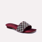 Maroon Fancy Slippers 0412650