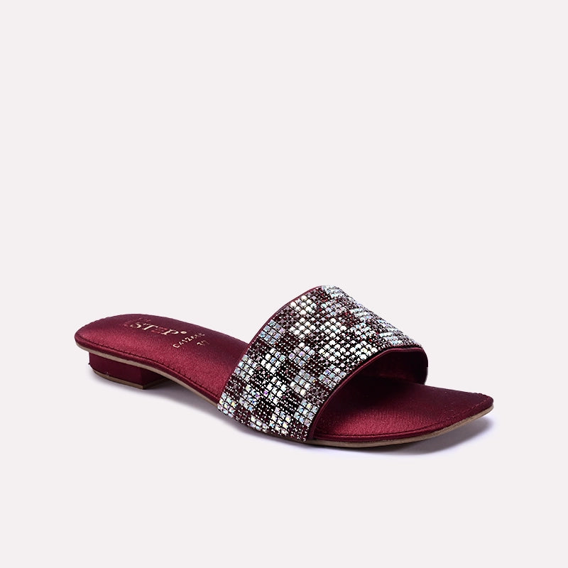 Maroon Fancy Slippers 0412650