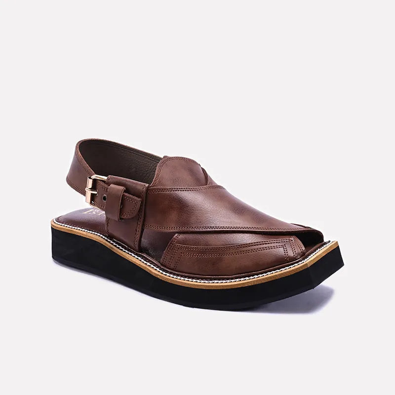 Brown Kaptan Peshawari Sandal 0140171