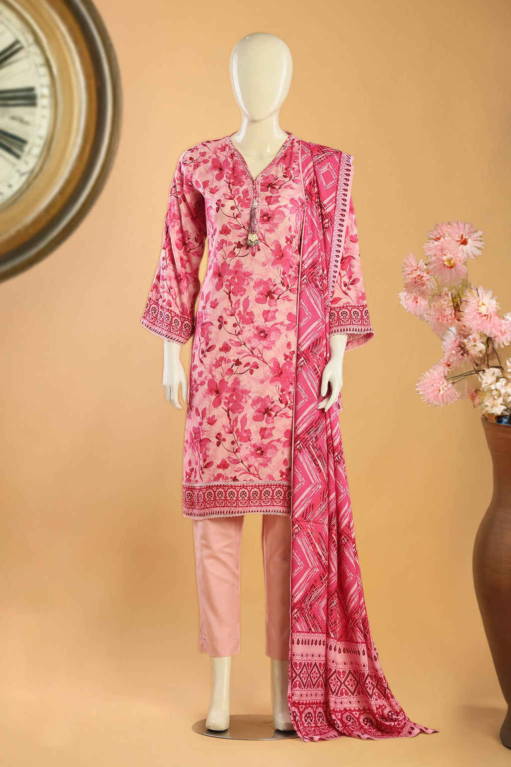 Rosoria - 3 Piece Stitched Lawn Suit 15R1123
