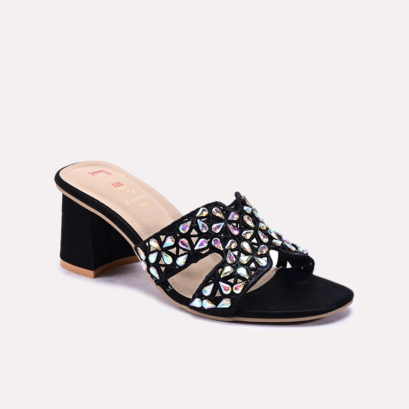 Black Heel Slippers 0412657