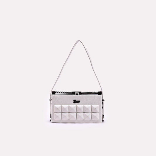 White Casual Hand Bags 0321967