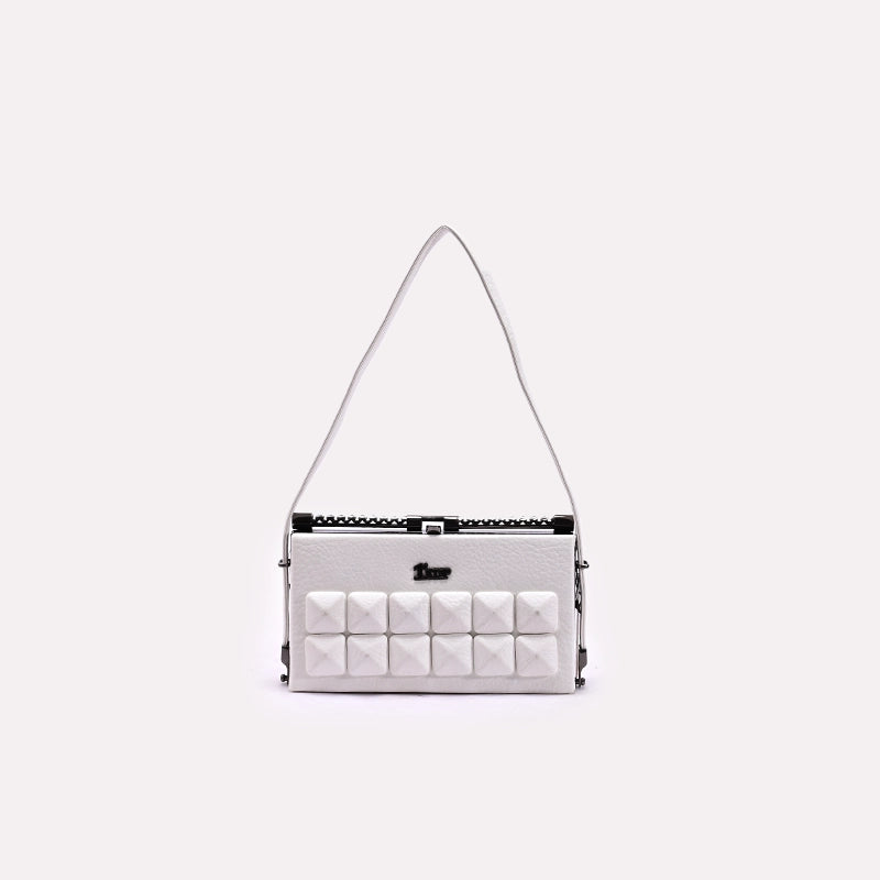 White Casual Hand Bags 0321967