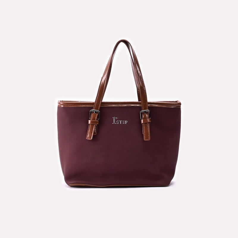 Casual Hand Bag Maroon 0322300