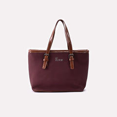 Casual Hand Bag Maroon 0322300