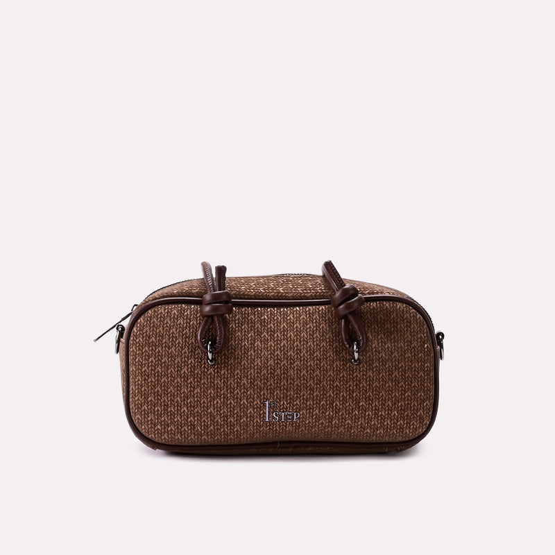 Casual Hand Bag Dark Brown 0322187