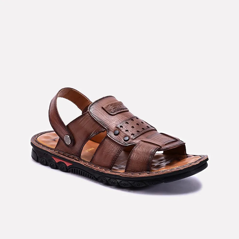 Brown Casual Sandals For Men