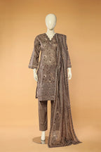 Gulnaar - 3 Piece Stitched Lawn Suit 15D0096