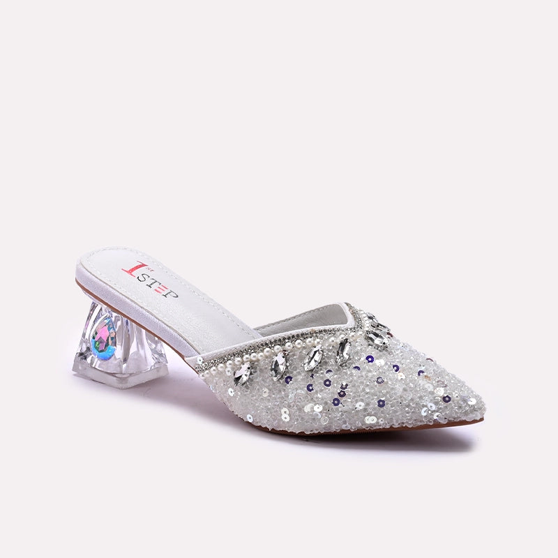 Bridal Court Shoes Silver 0450176